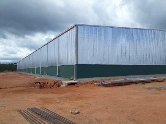 Ghana Rubber Estate warehouse construction