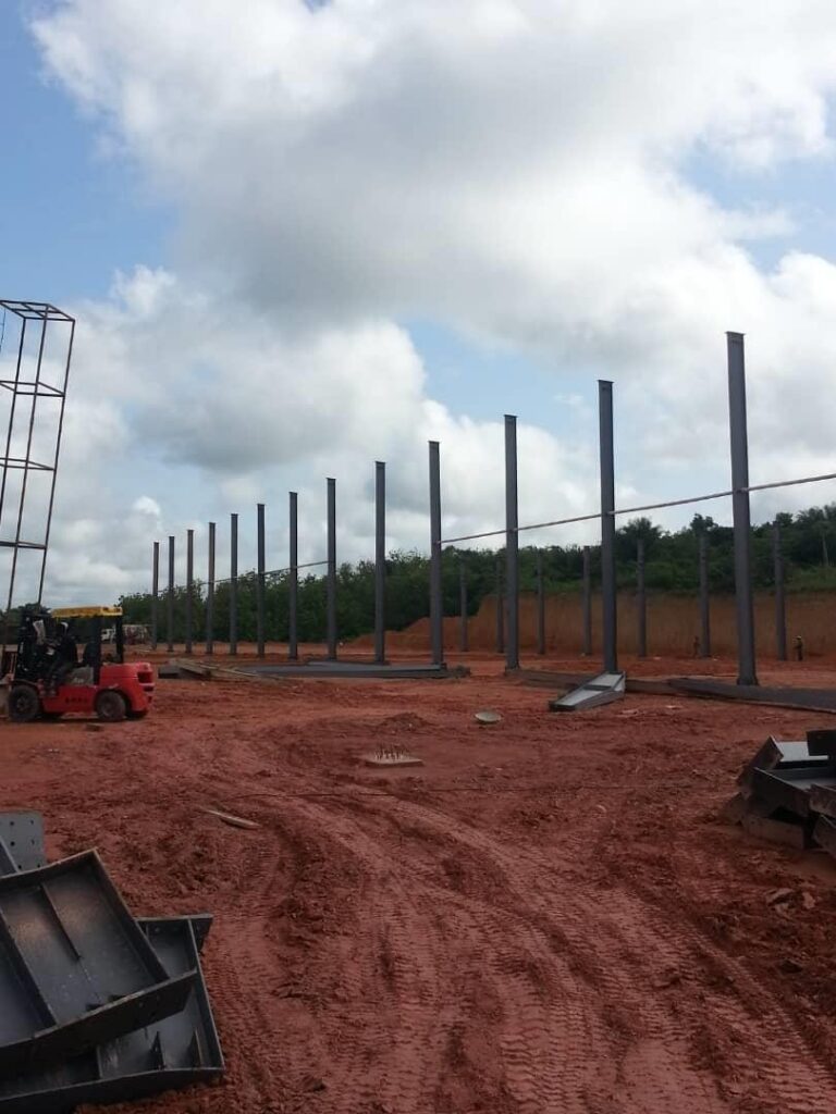 EARTHWORKS AND STRACTURAL WORKS AT JINTO FACTORY TAKORADI